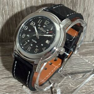 Black Revo Stainless Steel Men’s Watch With New Battery